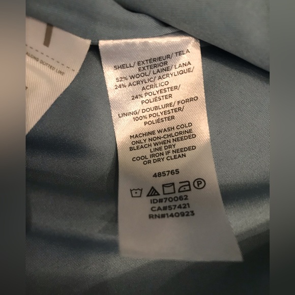 NWT Loft Blue Green Wool Mini Skirt 10 - Picture 8 of 9